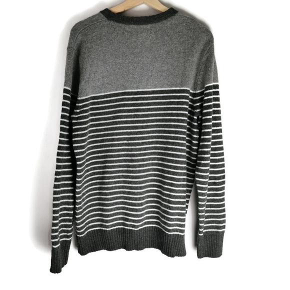 Knit Crewneck Sweater Large Striped - Picture 2 of 7